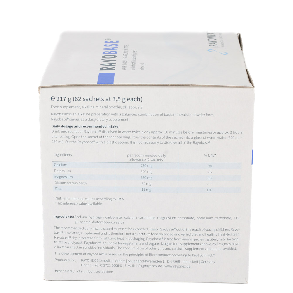 Rayobase Mineralstoffpulver