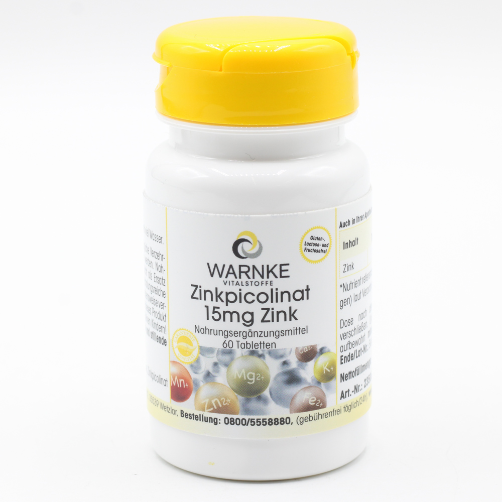 ZINKPICOLINAT 15 mg Zink Tabletten