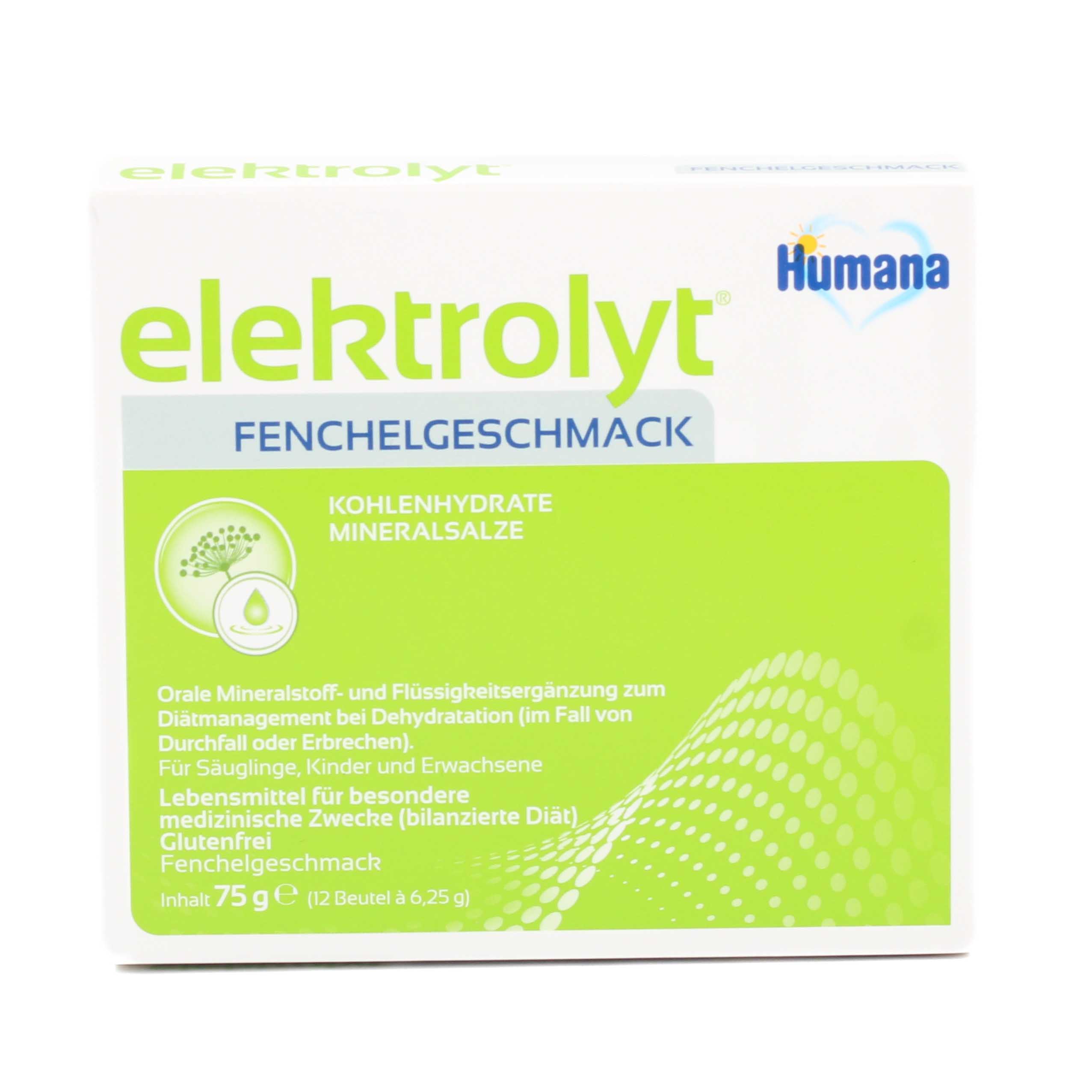 HUMANA Elektrolyt Fenchel Pulver Faltschachtel
