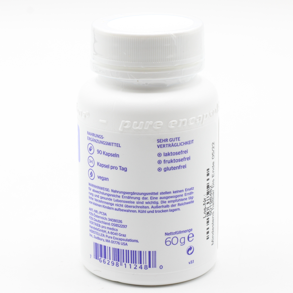 PURE ENCAPSULATIONS Kalium Kaliumcitrat Kapseln