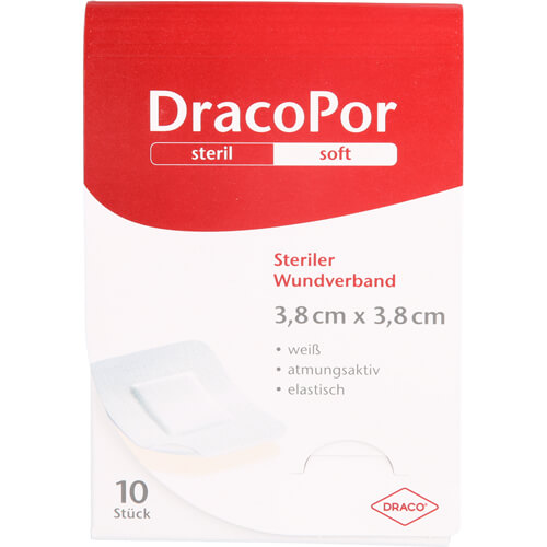 DRACOPOR Wundverband 3,8x3,8 cm steril