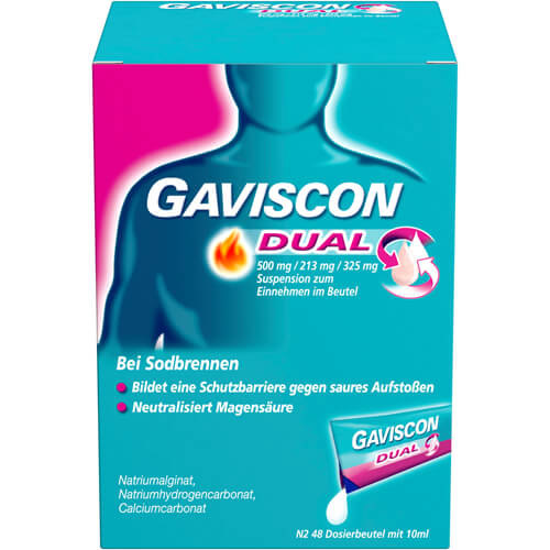 GAVISCON Dual 500mg/213mg/325mg Susp.z.Einn.Btl.
