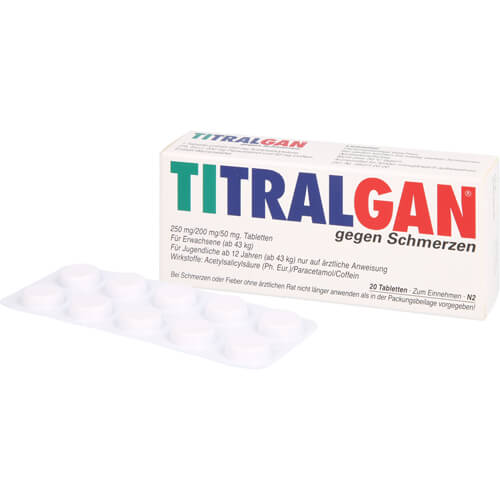 TITRALGAN Tabletten gegen Schmerzen