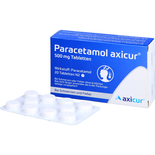 PARACETAMOL axicur 500 mg Tabletten