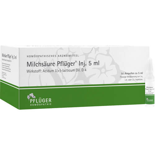 MILCHSÄURE Pflüger Injektionslösung 5 ml