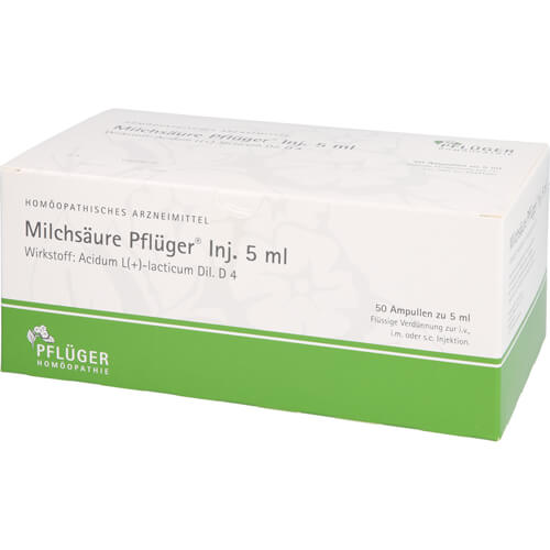MILCHSÄURE Pflüger Injektionslösung 5 ml