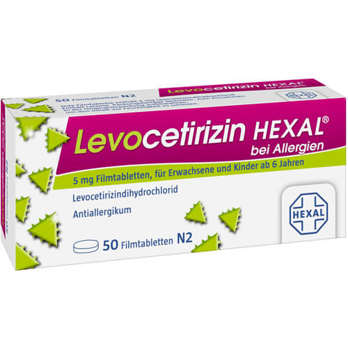 LEVOCETIRIZIN HEXAL bei Allergien 5 mg Filmtabl.