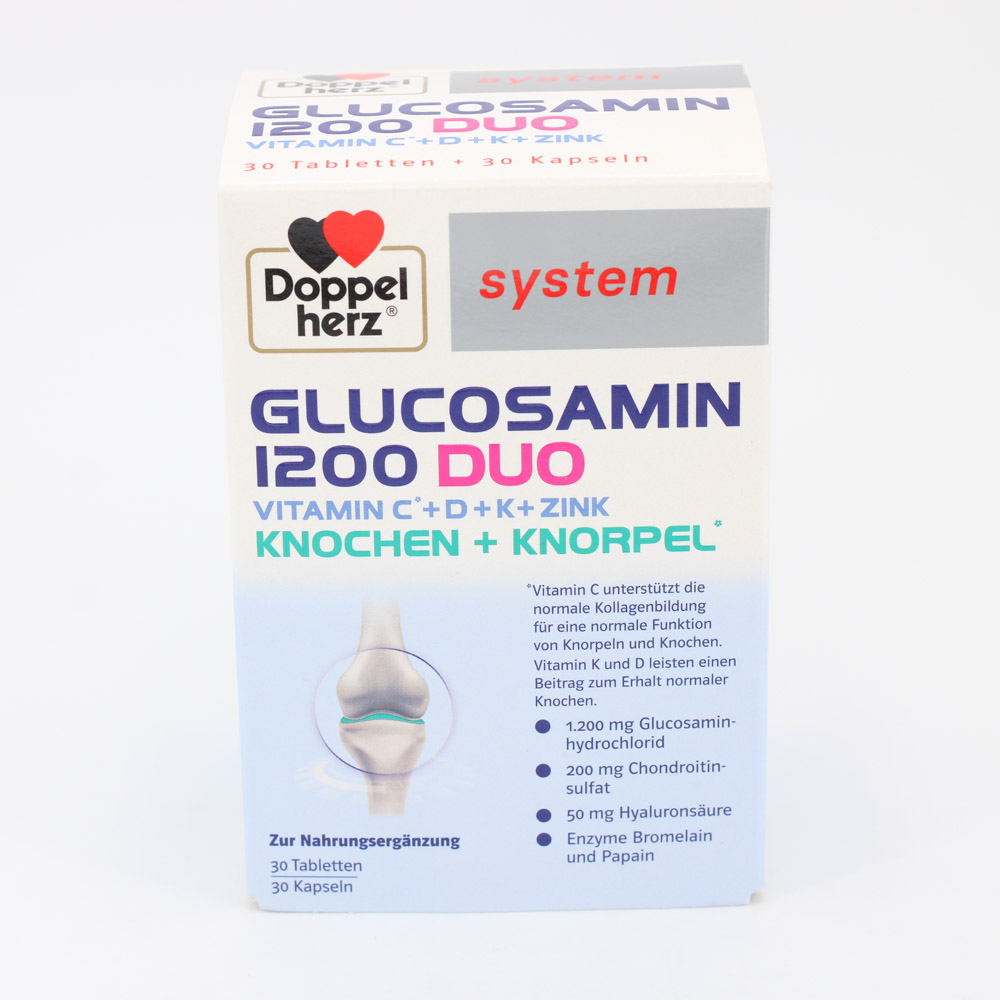 DOPPELHERZ Glucosamin 1200 Duo system Kombipackung