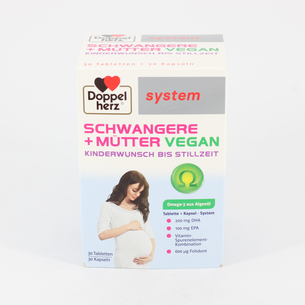 DOPPELHERZ Schwangere+Mütter vegan syst.Kombipack.