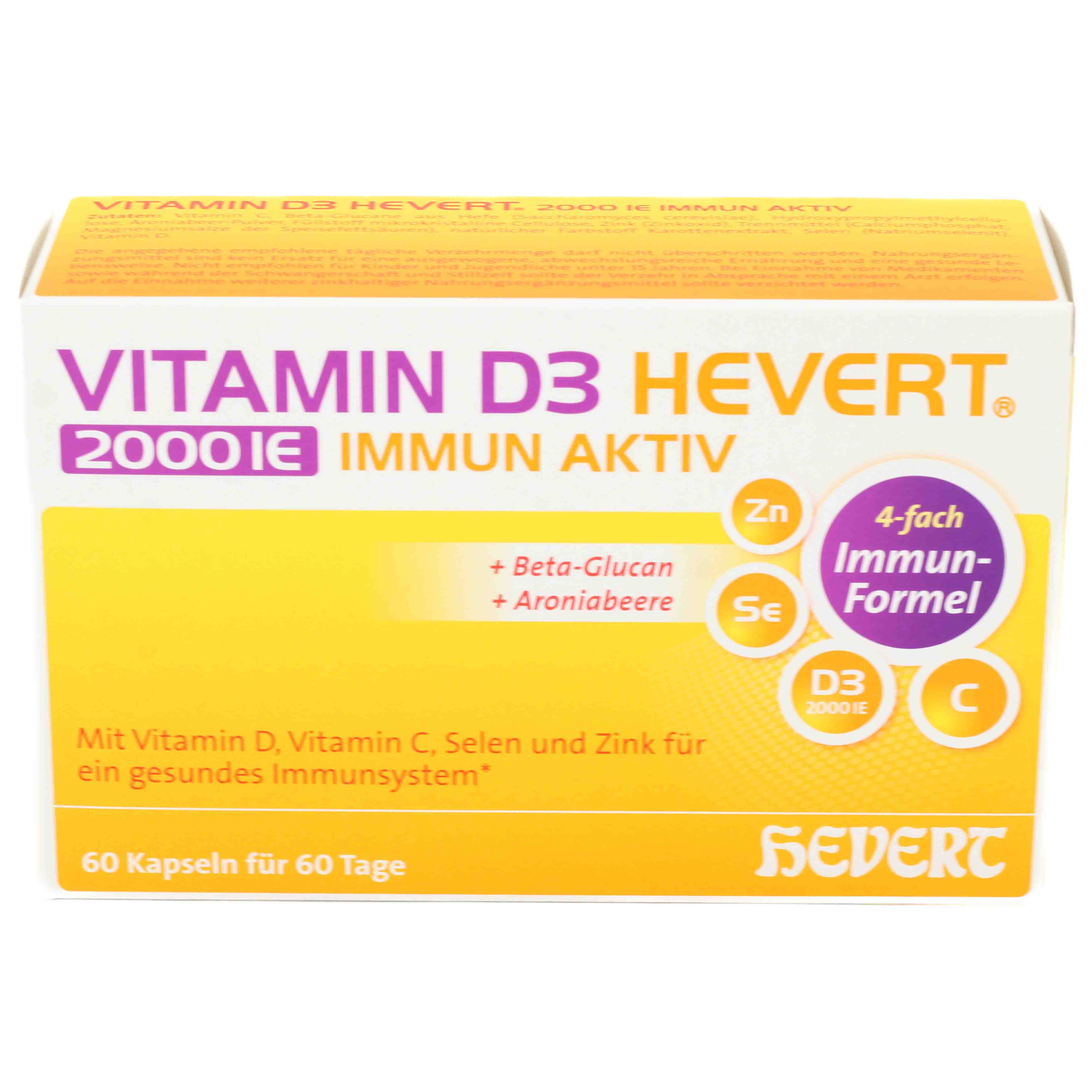 VITAMIN D3 HEVERT 2000 I.E. Immun Aktiv Kapseln