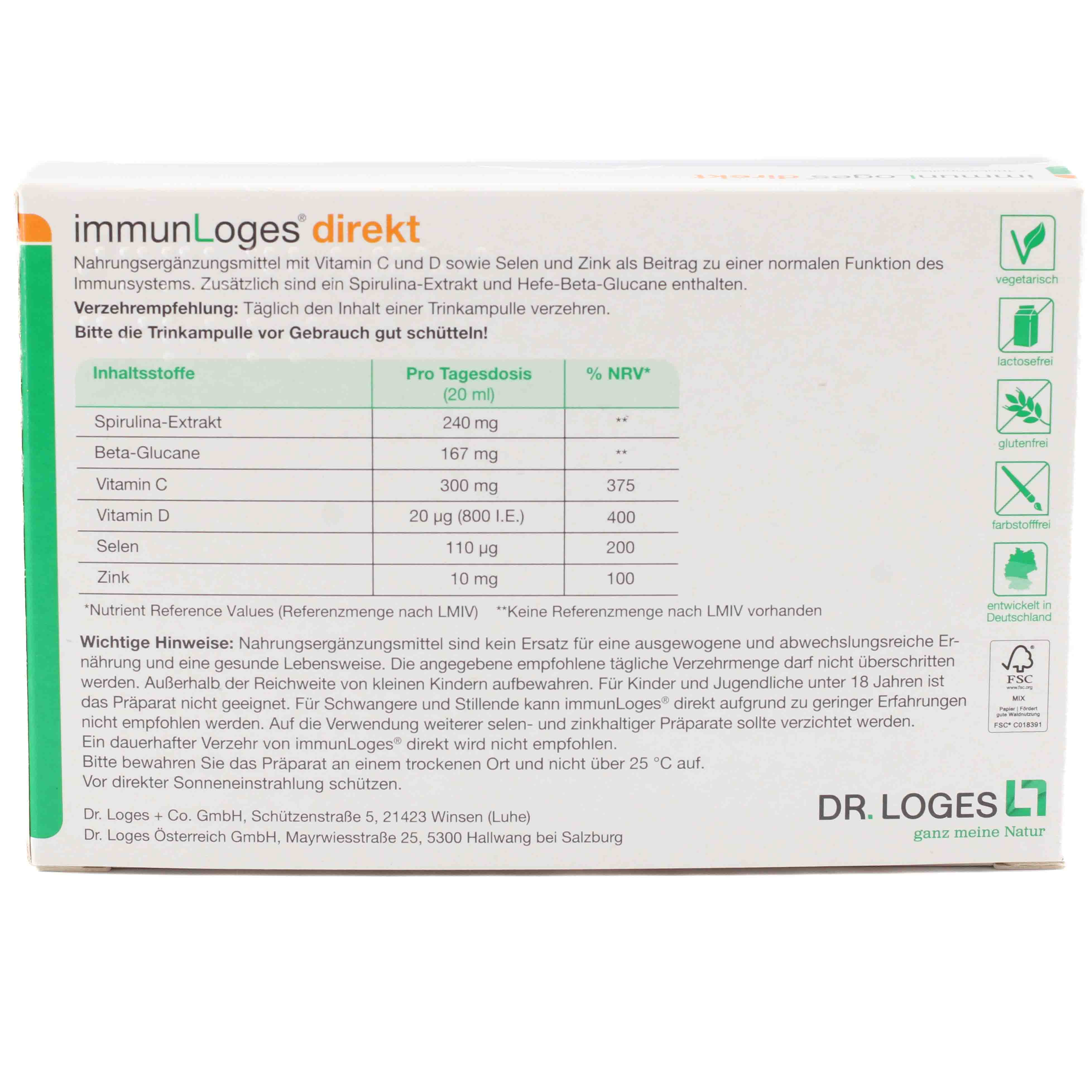 IMMUNLOGES direkt Trinkampullen