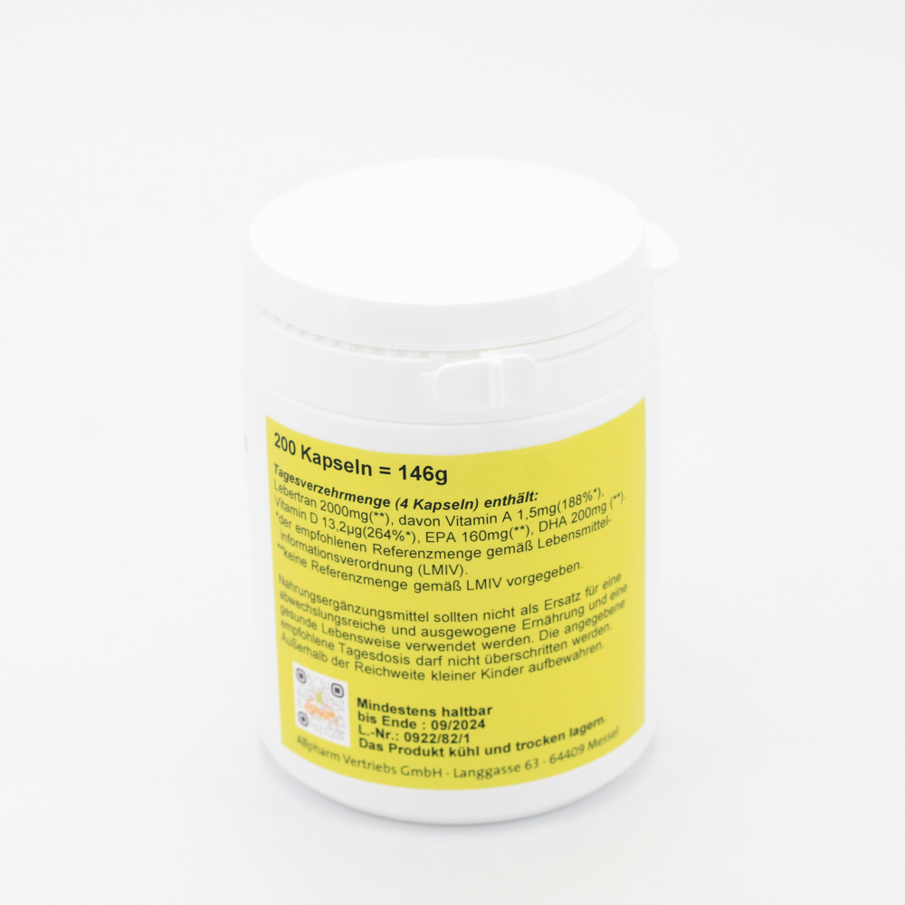 LEBERTRAN KAPSELN 500 mg