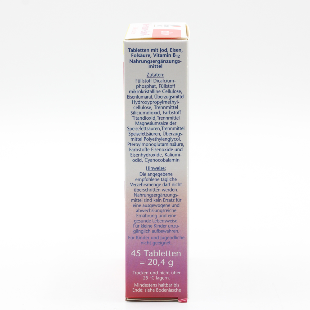 DOPPELHERZ Jod+Folsäure+Eisen+B12 Tabletten