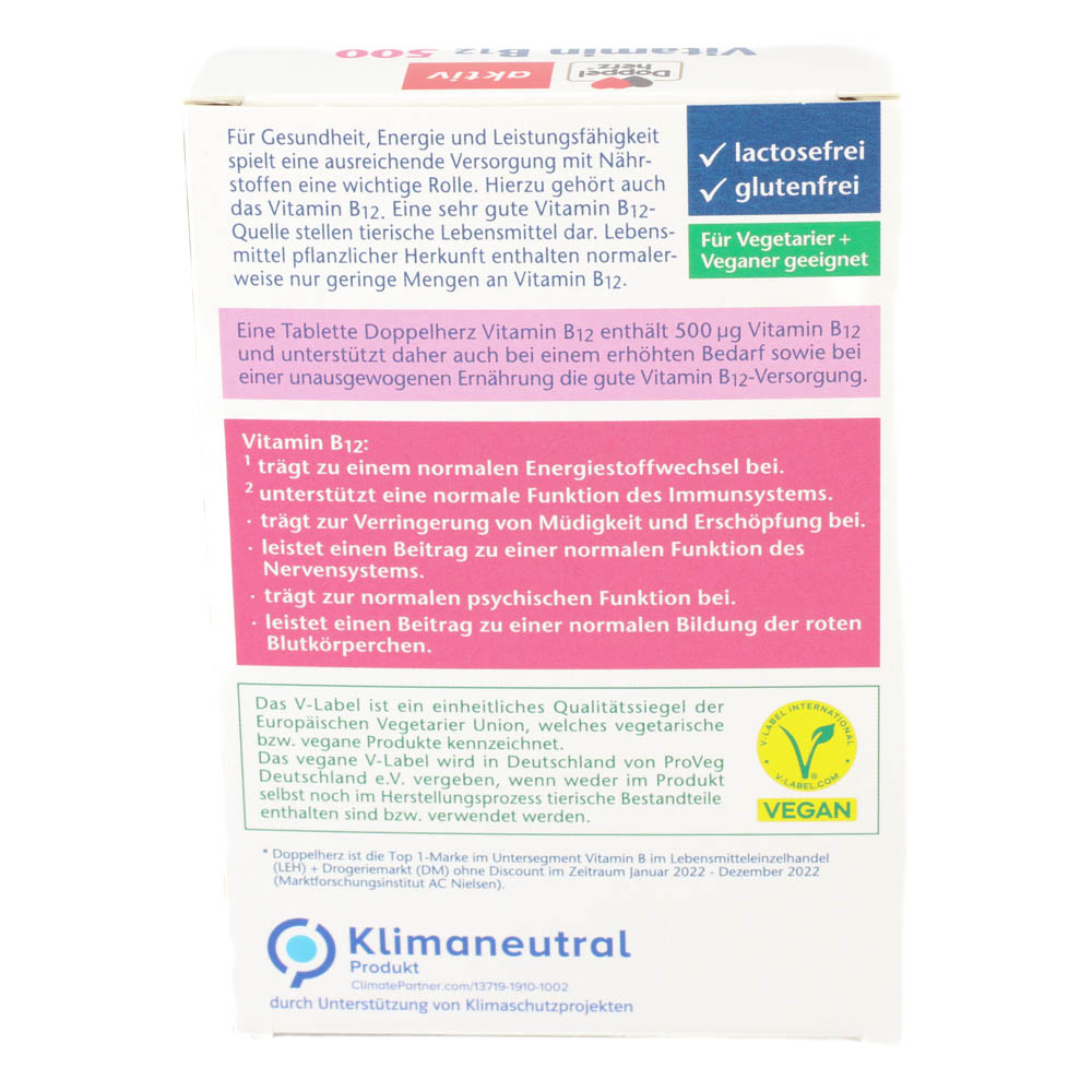 DOPPELHERZ Vitamin B12 500 Tabletten