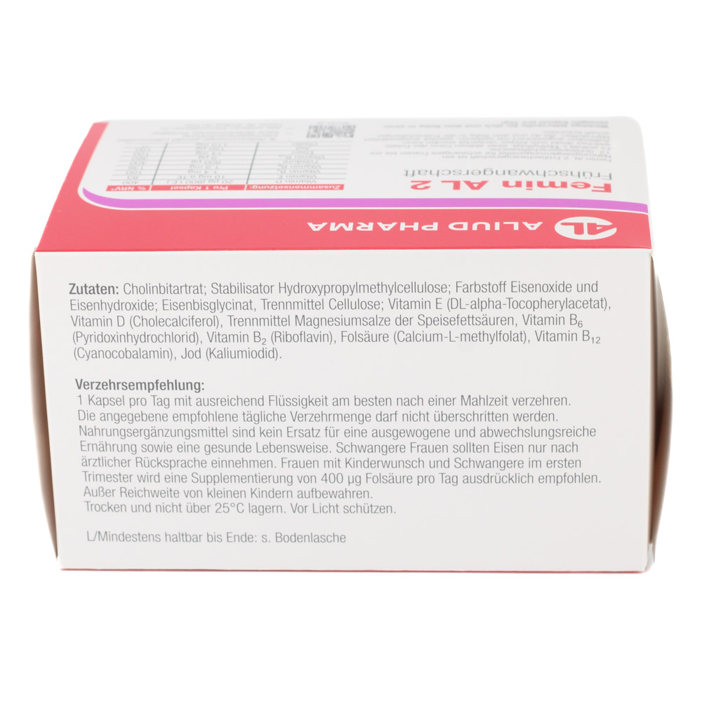 FEMIN AL 2 Frühschwangerschaft Hartkapseln (2x90 St)