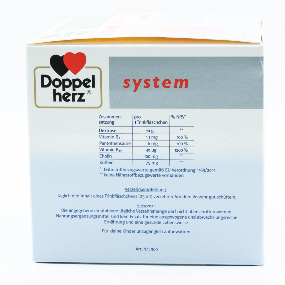 DOPPELHERZ Vitamin B12 Plus system Trinkampullen