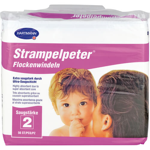 STRAMPELPETER Flockenwindeln Saugstärke 2