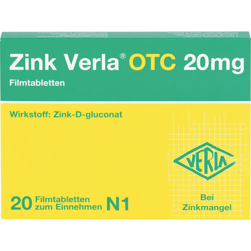 ZINK VERLA OTC 20 mg Filmtabletten