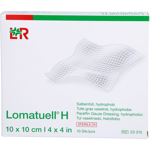 LOMATUELL H Salbentüll 10x10 cm steril
