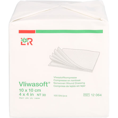 VLIWASOFT Vlieskompressen unsteril 10x10 cm 4l.