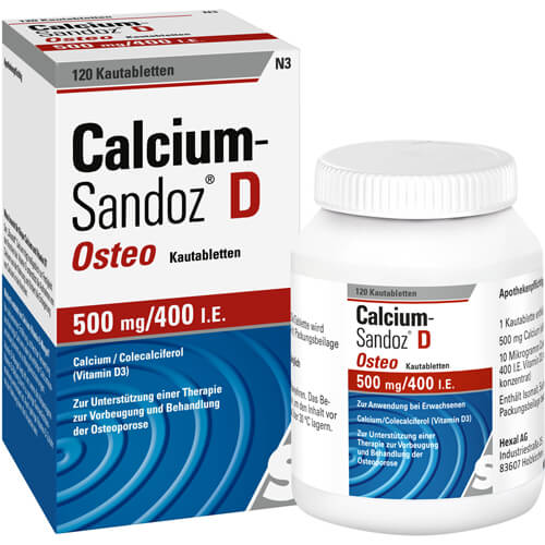 CALCIUM SANDOZ D Osteo 500 mg/400 I.E. Kautabl.