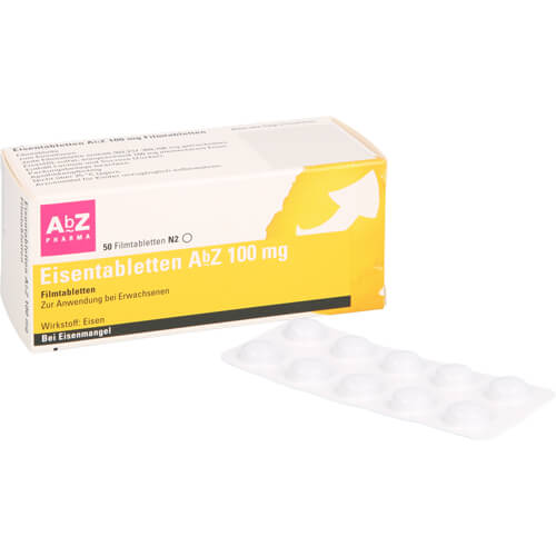 EISENTABLETTEN AbZ 100 mg Filmtabletten