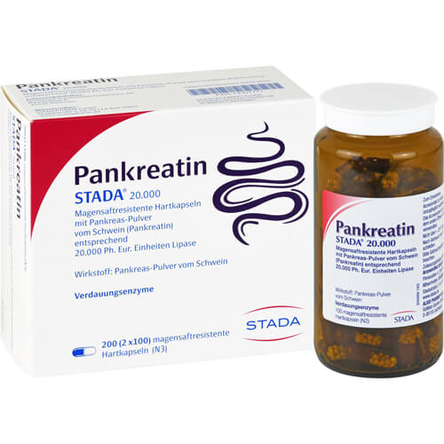 PANKREATIN STADA 20.000 magensaftres.Hartkapseln