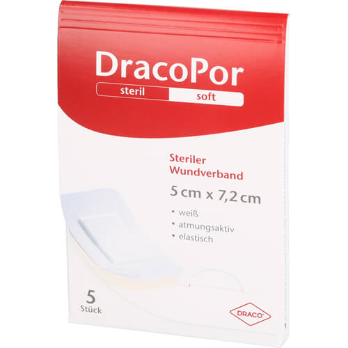 DRACOPOR Wundverband 5x7,2 cm steril
