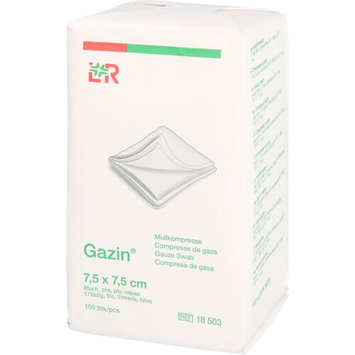GAZIN Mullkomp.7,5x7,5 cm unsteril 8fach Op