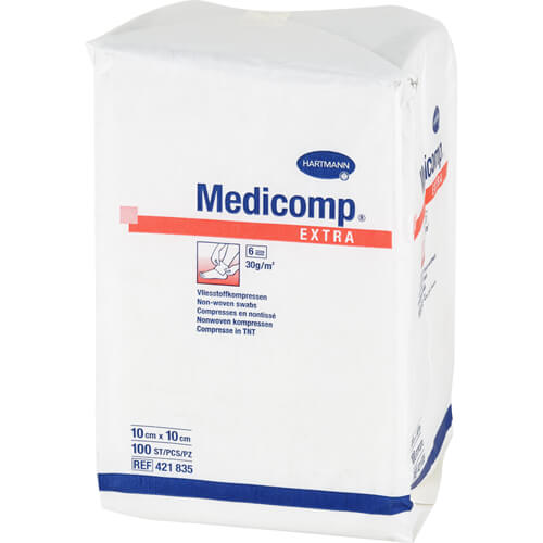 MEDICOMP extra Vlieskomp.unsteril 10x10 cm 6fach
