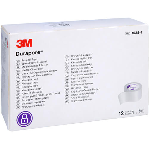 DURAPORE Silkpflaster 2,5 cmx9,1 m Rolle