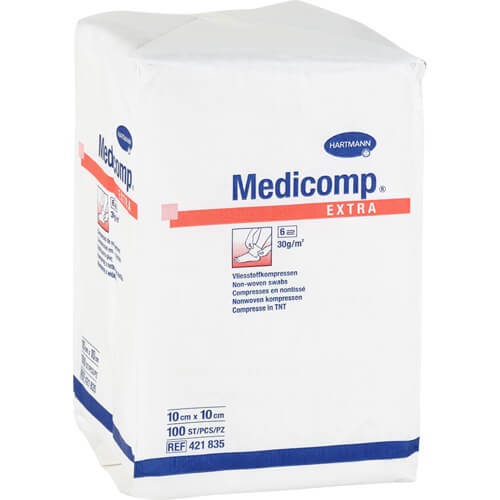 MEDICOMP extra Vlieskomp.unsteril 10x10 cm 6fach