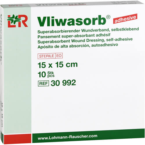 VLIWASORB adhesive superabso.Komp.sk.st.15x15 cm