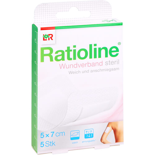 RATIOLINE Wundverband 7x5 cm steril